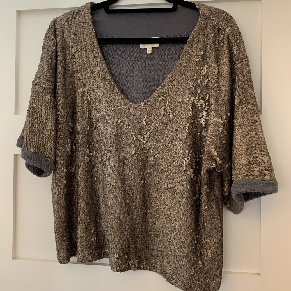 Metallic Beaded Shirt